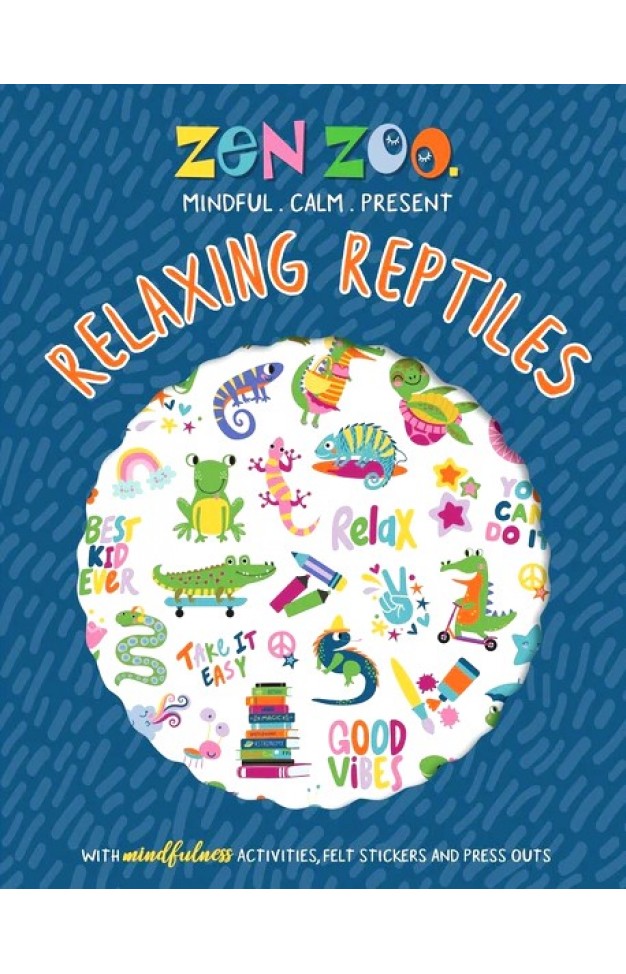 Zen Zoo Relaxing Reptiles Felt Sticker Activity Book